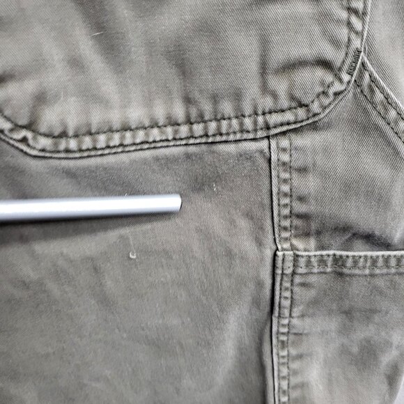Carhartt Gray Canvas Dungaree Carpenter Work Men Pants 40x32 Cargo Relaxed Fit * - Picture 15 of 16